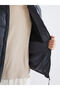 Anthracite Standard Mold Hooded Men's Puffer Coat - 4