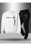 Children's Printed Crew Neck Sweatshirt and Sweatpants Set 3 Thread Raster for Autumn/Winter