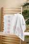 Bamboo 50X90 cm Lace Tasseled Hand Face Towel with 6 Pvc Bags
