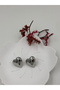 Women's Earrings Stainless Steel Color and Size Are Designed in the Description Images Are from the Brand Fmaccesori̇es - 3