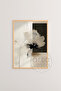 3 Piece Natural Color Real Wood Framed Painting Set - Model 12 - 3