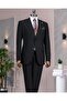 Italian Style Slim Fit Peak Lapel Jacket Pants Suit Black T14253