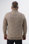 Plus Size Men's Mink Fisherman's Hair Braided Wool Sweater Trist-2119 - 4