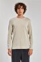 Crew Neck Men's Sweatshirt - Beige - 3