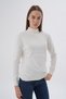 Women's 100% Organic Cotton Short Turtleneck Knitwear Sweater Knitted Blouse K-6103 - 4