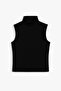 Women's Stand Collar Zero Sleeve Bodysuit - Black - 6