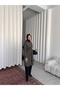 Women's Waist-Tied Hooded Khaki Trench Coat with Raincoat Detachable Layers 01 - 3
