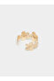 Flower Textured Cuff Bracelet - 3