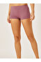 Pack of 4 - Solid Cotton Elasticated Waistband Boyshorts - 8