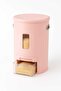 Rice Storage Container with Dispenser, Pink, Airtight Kitchen Storage Bin with Viewing Window