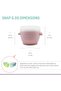 Snap & Go Baby Food Storage Containers for Kids with lids, Snack Containers, Freezer Safe, 2 o - 4