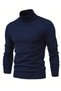 Men's High Neck Long Sleeve Fisherman's Knitwear