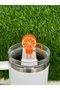Orange Thermos Straw Ornament/Orange Plant Straw Protector/Orange Tangerine Straw Stopper - 4