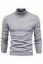 Men's High Neck Long Sleeve Fisherman's Knitwear - 3