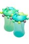 Spin Sippy Cups 2 Pack 11.5 oz - Fun and Interactive Silicone Straw Cups for Babies and Toddle