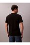 Men's Crew Neck Slim Fit Short Sleeve Cotton Black T-Shirt Lv04Rc272G-Ub1 - 4