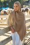 Welness Monogram Pattern Shawl - Camel - 4
