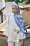 Inspired Marine Pattern Shawl - Blue Lilac - 2