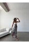 Maxi Length Long Satin Skirt with Elastic Waist - 2