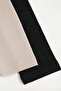 Women's High Collar Draped 2-Piece Black Stone Sandy Blouse - 3