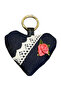 - Ege 7366 5779 Handmade Heart Model Rose Motif Keychain