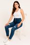 Women’s High-Waist Skinny Jeans for Ladies – Slim Fit Stretch Denim with Distressed Detail - 5