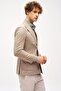 Men's Beige Slim Fit / Narrow Fit Wide Swallowtail Jacket - 3