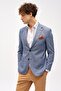Men's Blue Bar (4 Drop) / Wide Fit Mono Collar Jacket - 6