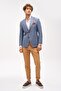 Men's Blue Bar (4 Drop) / Wide Fit Mono Collar Jacket - 5