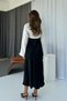 V-Neck Lace Detailed Women's Dress - Black - 3