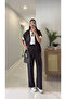 Onwey Brown Zippered Vest Pants Modal Set - 4
