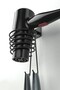 Blow Dryer Hanger Hair Dryer Holder with 2 Towel Hooks Black Color (with Adhesive Tape)