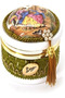 Round Jewelry Box | Gold & White Organizer for Wedding, Party, Travel & Gift Accessories - 3