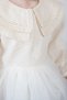 Baby Girl Dress Ruched Vintage Bebe Collar Birthday Wedding Special Occasion Party Evening Dress Baby Girl Dress - 4