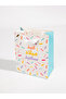 Happy Birthday, White, Confetti, Medium Gift Bag - 2