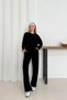 Women's Black Modal Fabric Long Sleeve Basic Tracksuit Set - 7