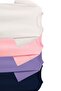 Basic 4-Piece Girls' T-Shirt (White - Pink - Purple - Navy Blue) - 2