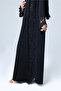 Crystal Lace Sleeves and Sides Abaya - 3