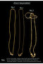 Evil Eye Bead Figured Women's Necklace, Adjustable Chain Length and 3 Chain Options - 5