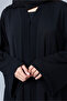 Plain Soild Casual Black Abaya - 2