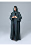Casual Plain Open Design Abaya - 4