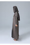 Blazer Design Tie Sleeves Abaya - 3