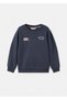 İşlemeli pamuklu sweatshirt