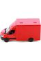 Mercedes-Benz Sprinter Die-Cast Pickup Truck – Pull and Go with Opening Doors 1:48 Scale - Red Color - 3
