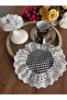 Fisto Ruffled Duck Linen Cocktail Napkin (2 Pieces)
