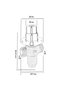 Time-Adjustable Recessed Urinal Faucet with Prinç Rozet (Prince Badge). - 2