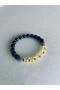 Faceted Citrine and Black Onyx Natural Stone Bracelet - 2