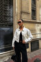 Women's White Double Pocket Denim Crop Jacket - 6