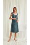 Monamise Lace Front Buttoned Maternity Dress Set 18670 - 6