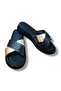 Genuine Leather Cross-Strapped High Sole Slippers - 3